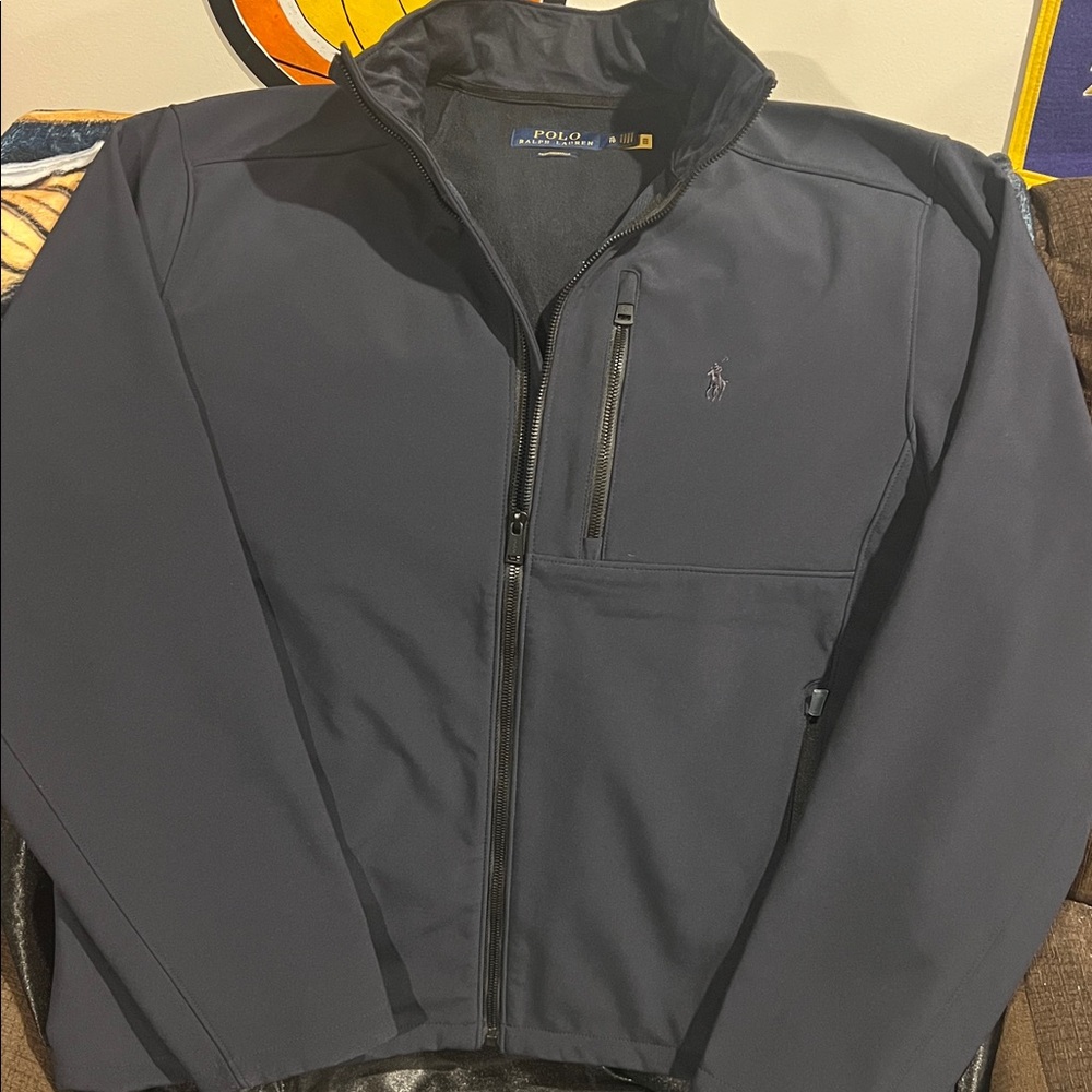 Polo by Ralph Lauren Men's Dark Navy Weatherproof Performance Full Zip Jacket
